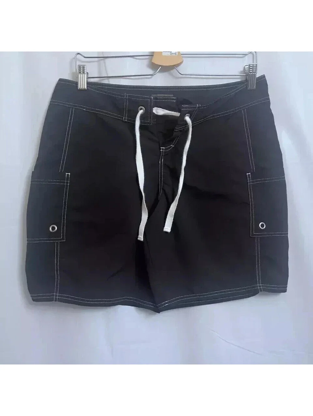 Tommy Bahama Nylon Board Shorts Men's Medium M Black / White 8 1/2